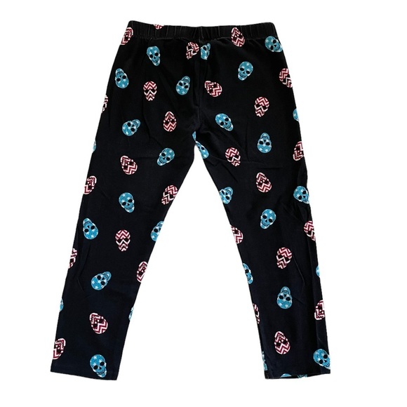No Boundaries American Skull Black Faded Low Rise Capri Leggings Juniors Small - Picture 3 of 15